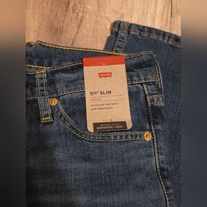 Levi's Slim Fit 515 Jeans - Dark Blue NWT 28x29 Stretch